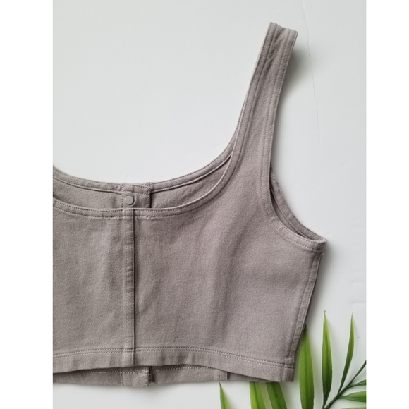 ARITZIA  Wilfred Button-down Crop Top - Picture 5 of 7